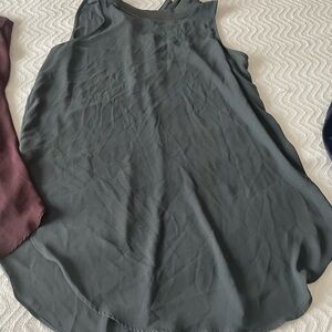 LOFT Charcoal Sleeveless Tank Top set 2